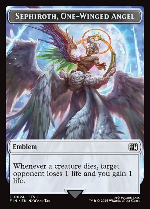 Sephiroth, One-Winged Angel Emblem Token