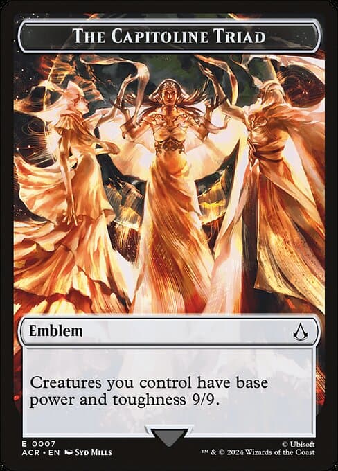 The Capitoline Triad Emblem Token