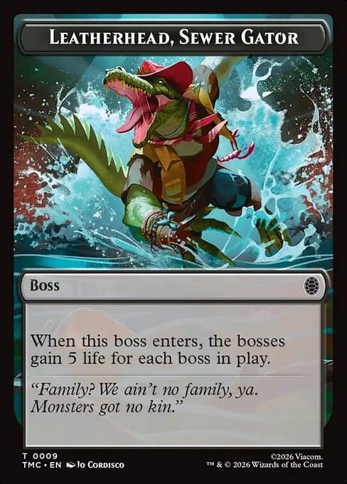 Leatherhead, Sewer Gator Token