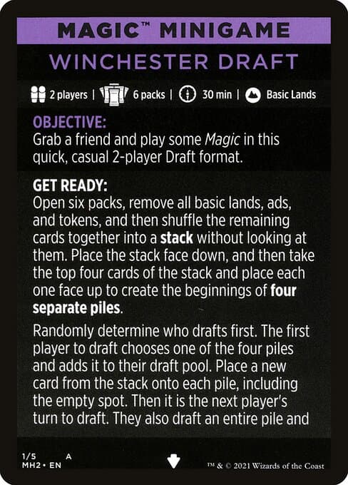 Winchester Draft // Winchester Draft (cont'd) Token