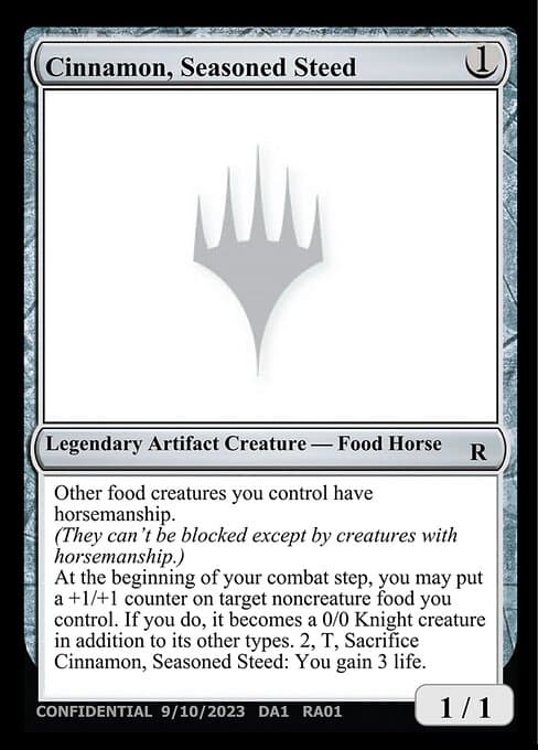 Cinnamon, Seasoned Steed