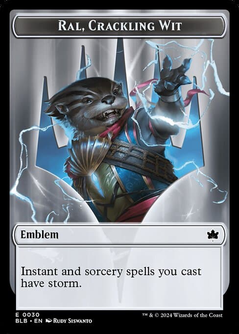 Ral, Crackling Wit Emblem Token