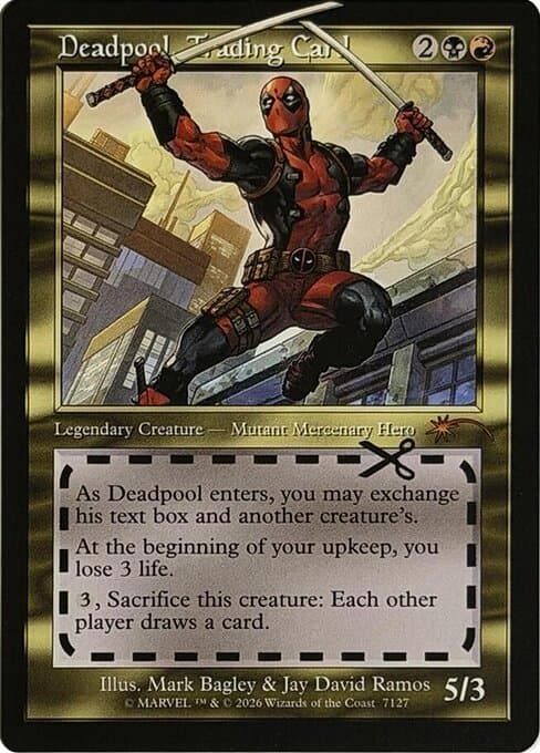 Deadpool, Trading Card