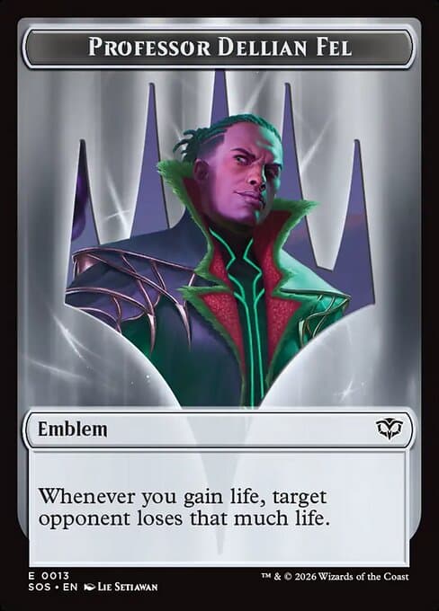 Professor Dellian Fel Emblem Token