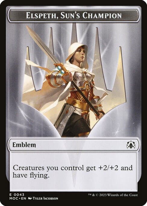 Elspeth, Sun's Champion Emblem Token