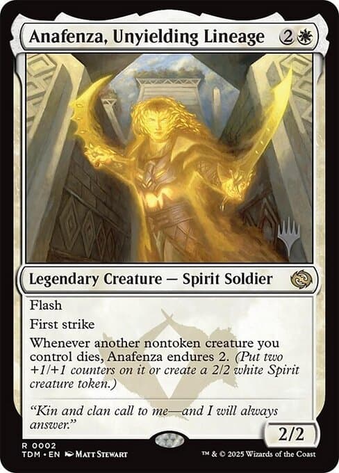 Anafenza, Unyielding Lineage