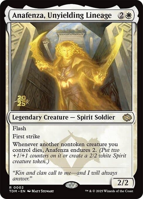 Anafenza, Unyielding Lineage