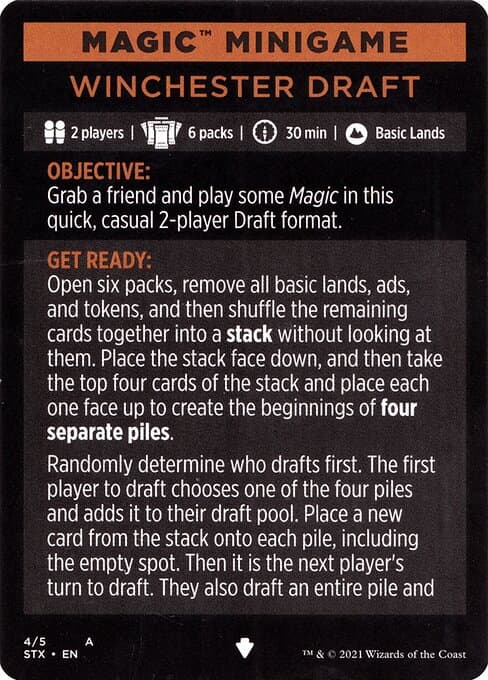 Winchester Draft // Winchester Draft (cont'd) Token