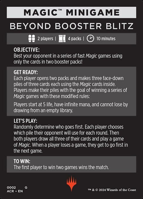 Beyond Booster Blitz Token