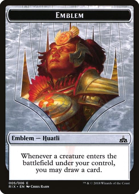 Huatli, Radiant Champion Emblem Token