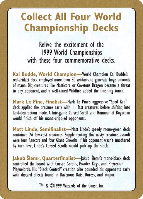 1999 World Championships Ad Token