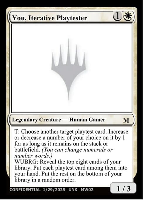 You, Iterative Playtester