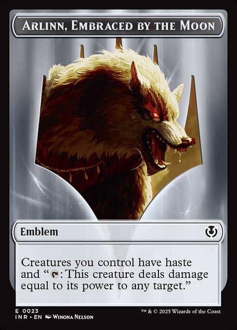 Arlinn, Embraced by the Moon Emblem Token
