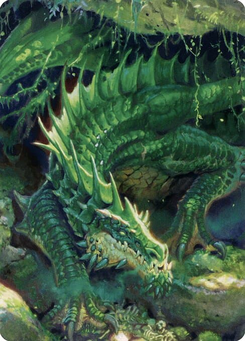 Lurking Green Dragon // Lurking Green Dragon Token