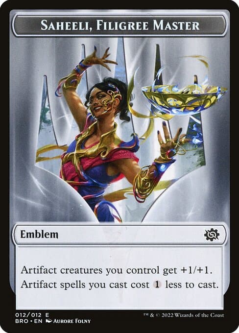 Saheeli, Filigree Master Emblem Token
