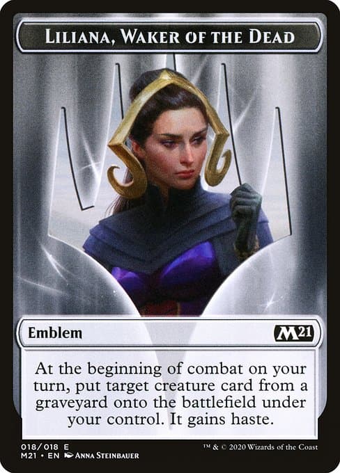 Liliana, Waker of the Dead Emblem Token