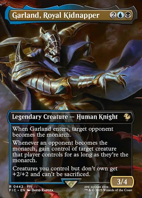 Garland, Royal Kidnapper