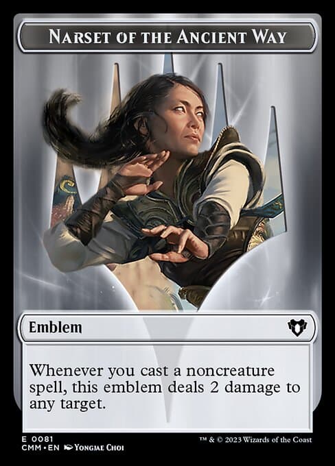 Narset of the Ancient Way Emblem Token