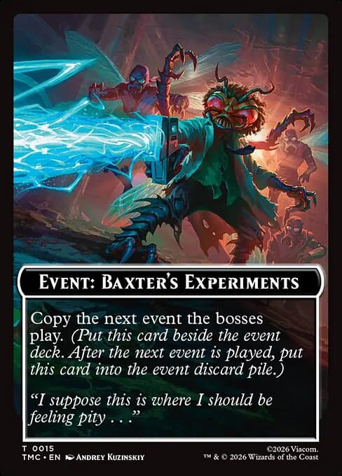 Event: Baxter's Experiments Token