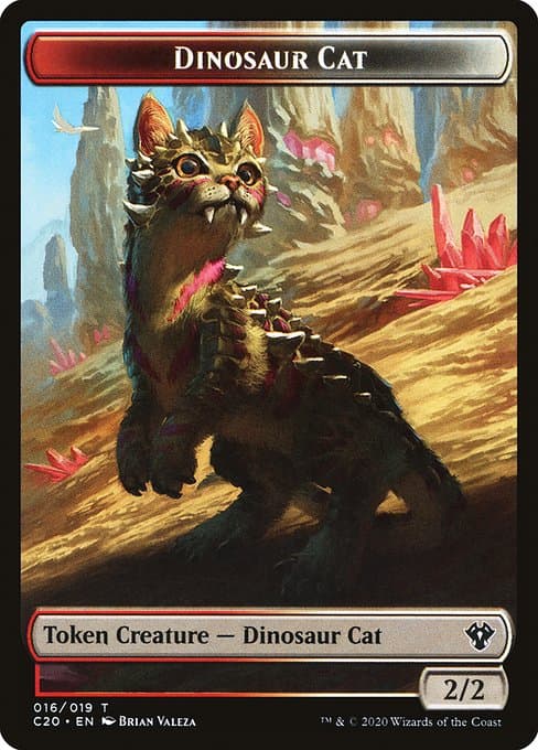 Dinosaur Cat Token