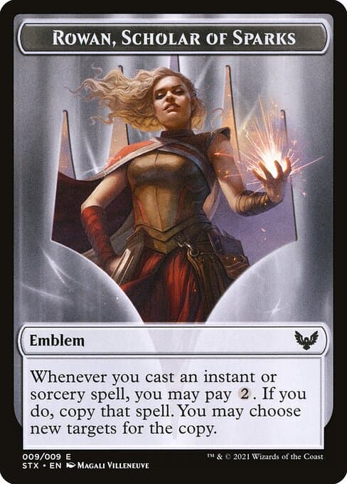 Rowan, Scholar of Sparks Emblem Token