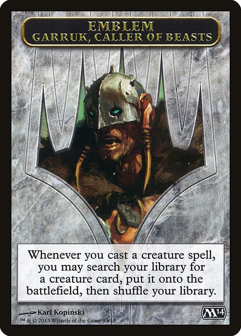 Garruk, Caller of Beasts Emblem Token