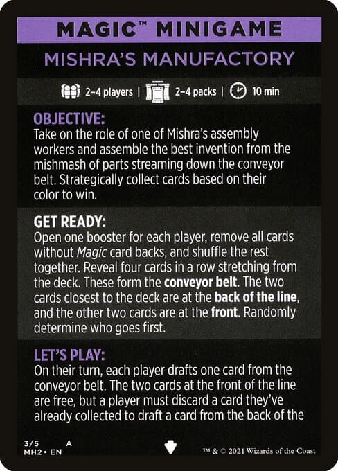 Mishra's Manufactory // Mishra's Manufactory (cont'd) Token