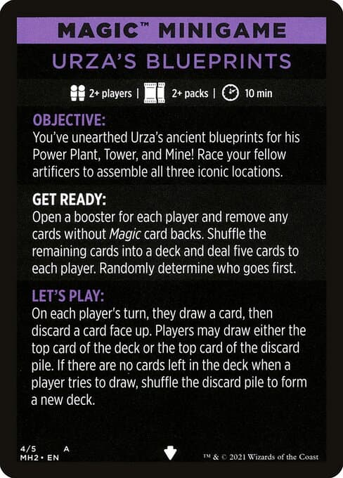 Urza's Blueprints (minigame) // Urza's Blueprints (cont'd) Token