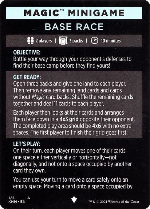 Base Race // Base Race (cont'd) Token