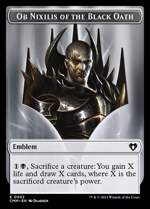 Ob Nixilis of the Black Oath Emblem Token