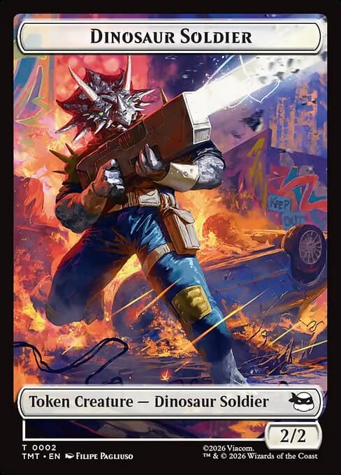 Dinosaur Soldier Token