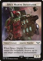 Space Marine Devastator Token